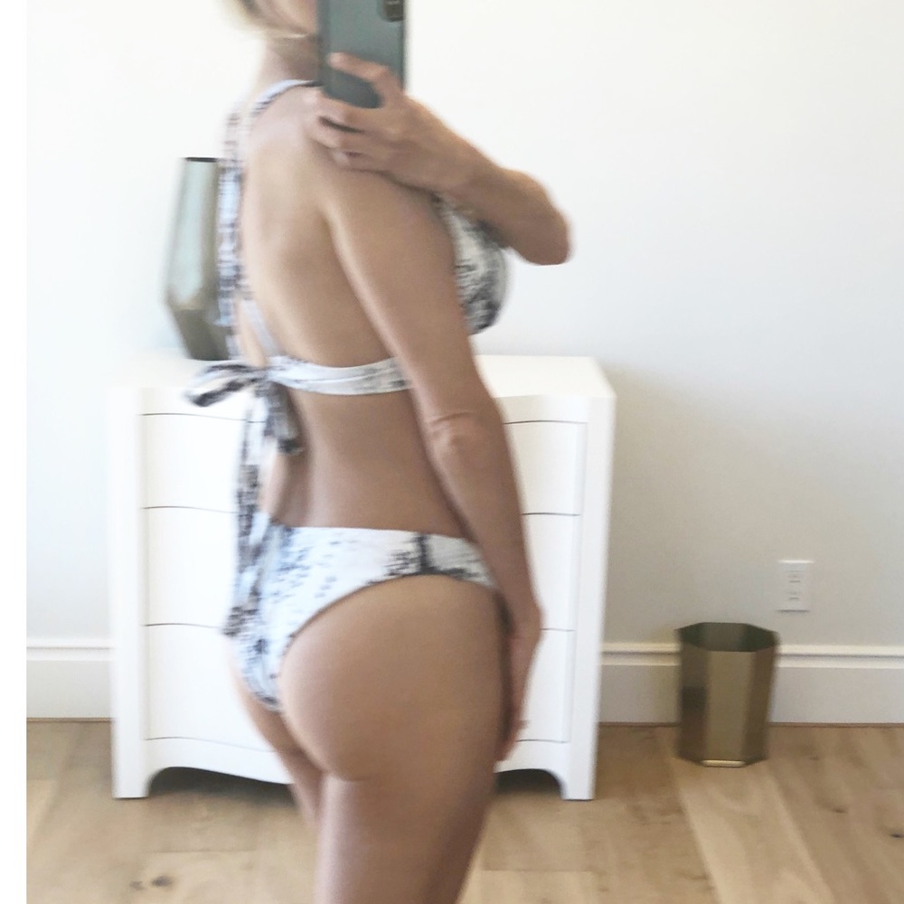 ST THOMAS White & Black Snakeskin Bikini - Picture 7 of 9